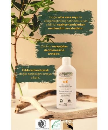 idea Toscana Organic Olive Oil Cleansing and Relaxing Micellar Water - 200 ml - Buy Online on GoSupps.com