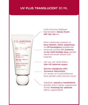 Clarins Clarins Multi Protection Hydratant Uv Plus Spf 50 - Pa+++ 30ml