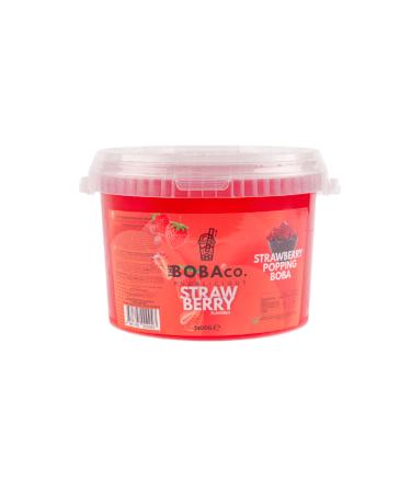 TheBobaCo. Bubblicious Bubble Tea Boba - Strawberry 3 4kg