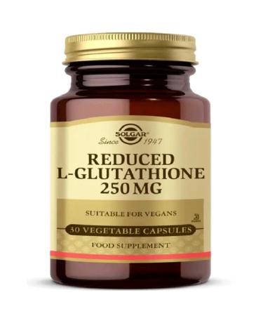 Solgar Reduced L Glutathione 250 mg 30 Capsules (reduket Glutathione) Skt:04-2025