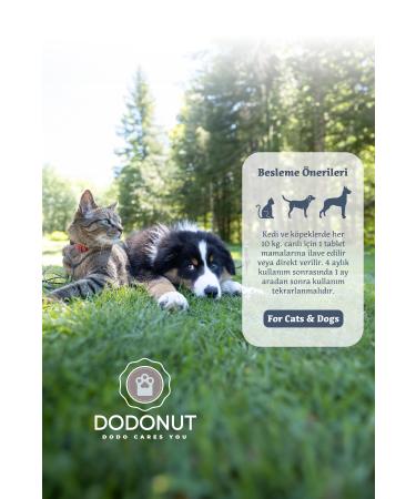 DODONUT Happyhips Joint and Muscle Health for Cats and Dogs Glucosamine Dietary Supplement 60 Tablets - Buy Online on GoSupps.com