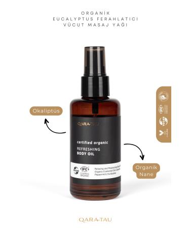 qaratau Organic Eucalyptus Refreshing Body Massage Oil - Refreshing Body Oil 100ml - Buy Online on GoSupps.com