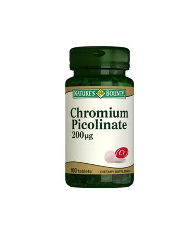 Natures Bounty Natures Bounty Chromium Picolinate 200 mcg Supplementary Food 100 Tablets-MFREYON00875