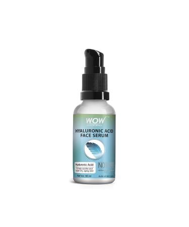 WOW Skin Science Hyaluronic Acid Moisturizing Face Serum - 5 Natural Ingredients - Soothing and Repairing Dry Skin 30ml - Buy Online on GoSupps.com