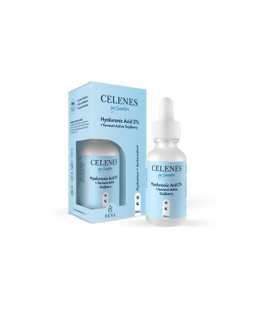 Celenes by Sweden HYALURONIC ACID 2% +FERMENT ACTIVE GOJIBERRY FACE SERUM KEYON1599 - Buy Online on GoSupps.com