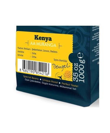 Moliendo Kenya Aa Muranga Local Coffee (COFFEE BEANS) 1000 G - Buy Online on GoSupps.com