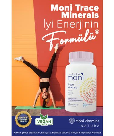 Inatura 12-Piece Moni Trace Minerals Biotin 5000 Chromium Zinc Selenium Horsetail Multivitamin 60 Vegan Capsules - Buy Online on GoSupps.com