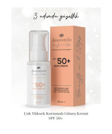 Jeuvenile SPF 50+ Very High Protection Sun Cream - Anti-Spot (UVA/UVB Filter Antioxidants Vitamin E) - Buy Online on GoSupps.com