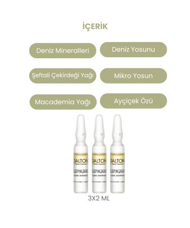DALTON MARINE COSMETICS Repairing Renewing Firming Sleeping Beauty 3' Ampoule for All Skin Types - Buy Online on GoSupps.com