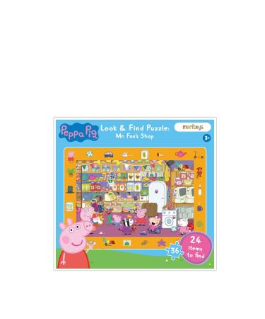 Peppa Pig Look & Find Puzzle Mr Fox's Shop Puzzle and Observation Game