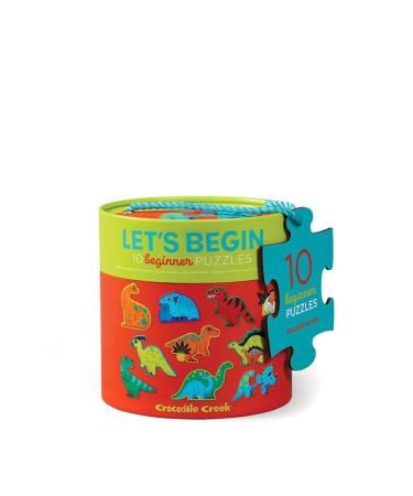 Crocodile Creek Dinosaurs 10 Piece Progressive Puzzle