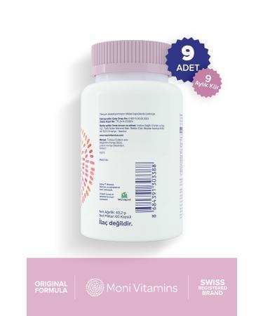 Inatura 9'li Moni Trace Minerals Biotin 5000 Chromium Zinc Selenium Horsetail Multivitamin 60 Vegan Capsules - Buy Online on GoSupps.com