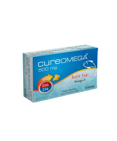 CUREOMEGA 30 Soft Gels Containing 500 Mg Fish Oil