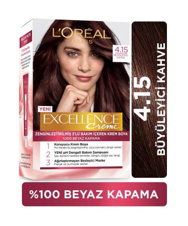 L'Oreal Paris Excellence Creme Hair Dye 4.15 Fascinating Brown