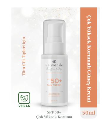 Jeuvenile SPF 50+ Very High Protection Sun Cream - Anti-Spot (UVA/UVB Filter Antioxidants Vitamin E)