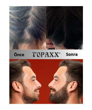 Topaxx 2 PCS Black 14gr Water-Resistant Hair Beard Plumper Baldness Concealer Powder - Buy Online on GoSupps.com