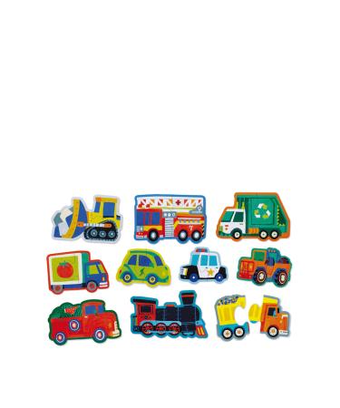 Crocodile Creek Vehicles 10 Piece Progressive Puzzle