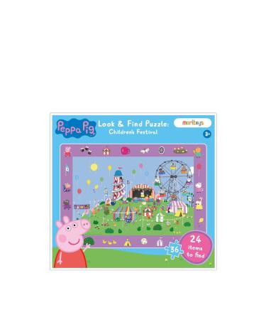 Peppa Pig Look & Find Puzzle Children's Festival Puzzle and Observation Game