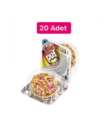 Meat puffy colored 18g 20pcs