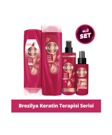 Elidor Brazilian Keratin Therapy Hair Care Series Set of 4