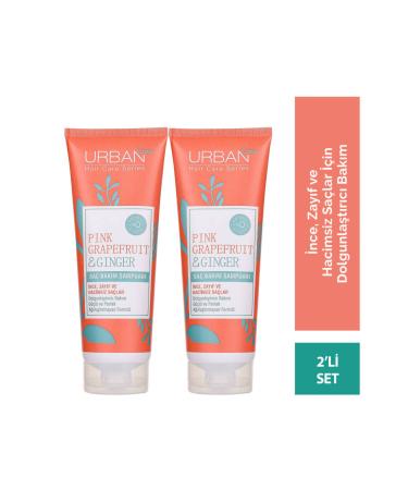 Urban Care Volumizing Hair Care Shampoo Set for Thin Weak and Volumeless Hair 2-Pack 250 ml X 2