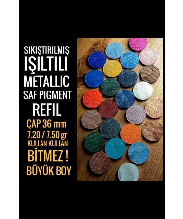 GXMPRO High Pigment Eyeshadow-Refill Eyeshadow-Pressed Shimmer Metallic Pure Pigment - Buy Online on GoSupps.com