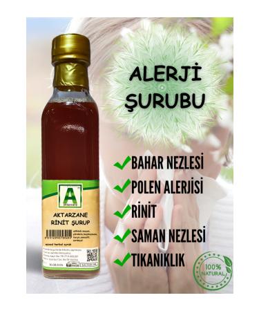 Aktarzane Rhinitis Syrup for Allergic Rhinitis Spring Allergy Hay Fever Congestion Pollen 250ml