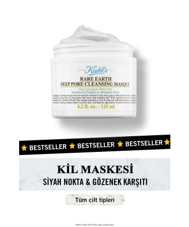 Kiehl's Anti-Pore and Blackhead Deep Purifying Clay Mask 125 ml...Rare Earth