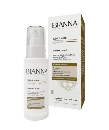 Bianna 5 Minute Purifying Foaming Mask | Ginseng 75 ml. - Buy Online on GoSupps.com
