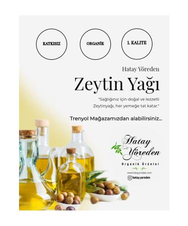 Hatay Organic Olive Oil from Hatay Region 200 grams / No Additives