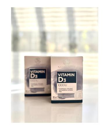 Natural Nest Vitamin D3 1000 IU 10 ml Spray SET OF 2