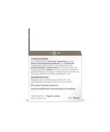 HORMOCENTA Anti-Aging and Wrinkle Reducing Revitalizing Day Cream 75 ML - Buy Online on GoSupps.com