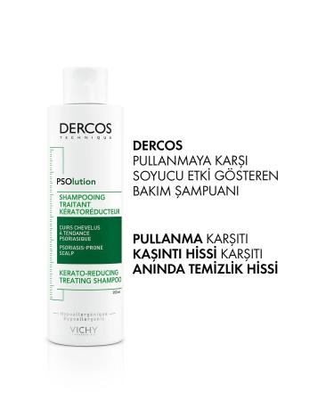 Vichy Dercos PSOlution - Anti-Flaking Itching and Eczema Care Shampoo 200 ml - Buy Online on GoSupps.com