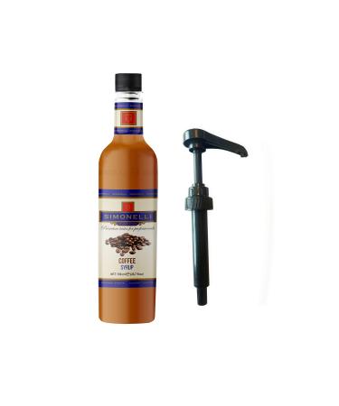 Simonelli Coffee Syrup Coffee Flavored 70 CL + PUMP Simonelli