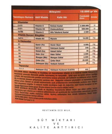 REVA Revitamin Eco Milk Large and Small Animals Vitamin Mineral Premix 10 KG Bucket - Buy Online on GoSupps.com