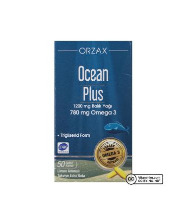 Orzax OCEAN PLUS 1200 MG FISH OIL 50 CAPSULES