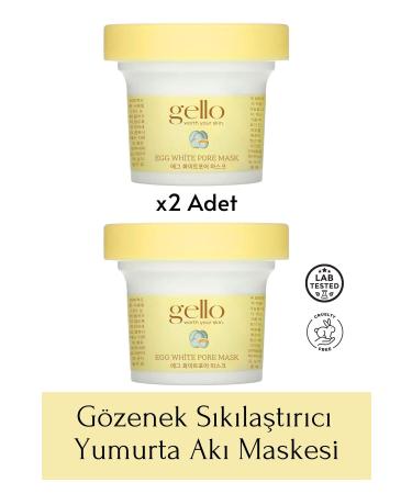 GELLO 2 Pieces Pore Tightening Egg White Mask - Egg White Pore Mask 2 Pack