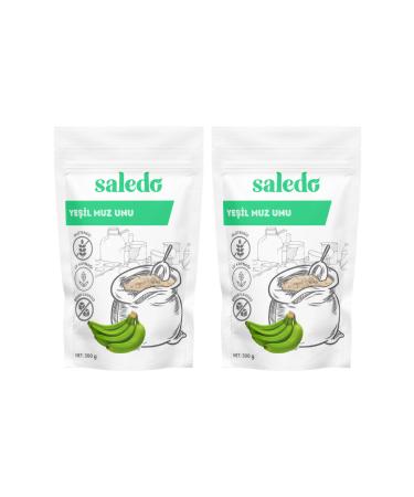 saledo Gluten Free Green Banana Flour 2 X 300 gr Additive-Free Natural Vegan