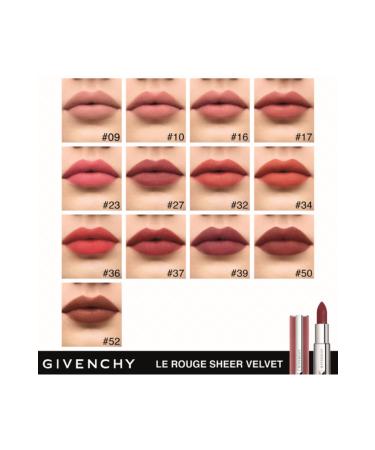 Givenchy Le Rouge Sheer Velvet - Intense Color Natural Matte Finish And Lightness 3.4g - Buy Online on GoSupps.com