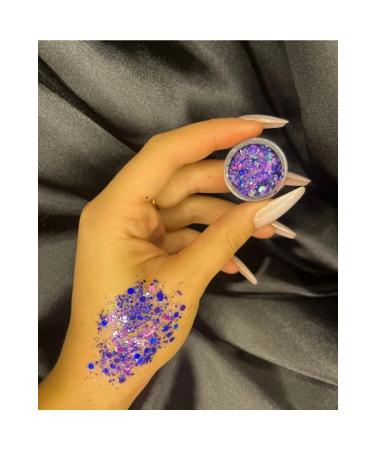 Serashine Shiny Glitter Gel Eyeshadow Glitter Gel Eyeshadow Purple