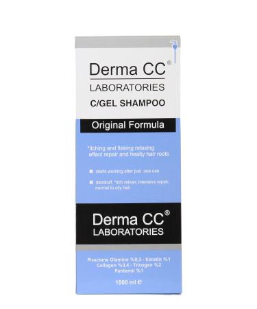 Derma CC LABORATORIES C/gel Shampoo 1000ml / Anti-dandruff-itching-flaking-shedding - Buy Online on GoSupps.com