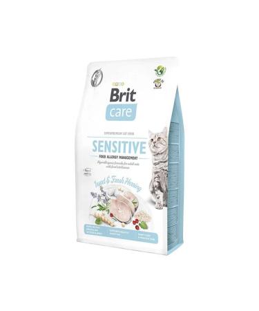 Brit Care Hypoallergenic Sensitive Herring Fish & Insect Grain-Free Adult Cat Food 2 Kg