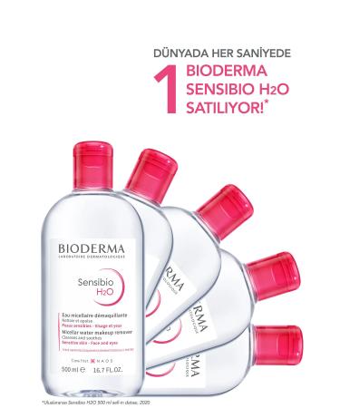 Bioderma Sensibio H2O Micellar Cleansing Water for Sensitive Skin 500 ML - Buy Online on GoSupps.com