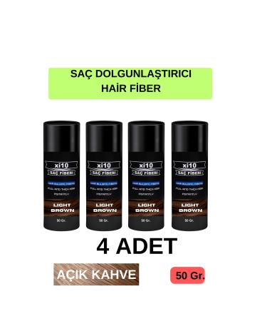 xi10 4 PCS Hair Volumizing Light Brown Hair Powder 50 Gr.