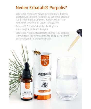 Erbatab Propolis Water Soluble Drops 30 Ml 600 Drops - Buy Online on GoSupps.com