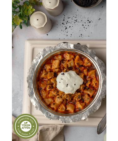 G l ehre Famous Afyon Whole Flour Plenty of Eggs Oil-Free Wood Fire Fried Meatless Ravioli Made by Mother | 500gr - Buy Online on GoSupps.com