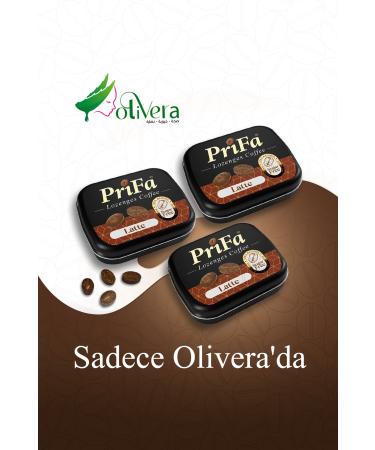 prifa 3-pack Coffee Latte Tablets Sugar-Free Real Coffee Sugar-Free Absorbable Coffee Tablets