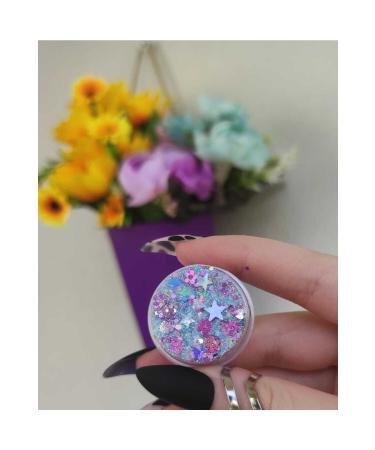 Serashine Gel Eyeshadow Shiny Glitter Glittery Hair and Body Glitter Floral - Buy Online on GoSupps.com