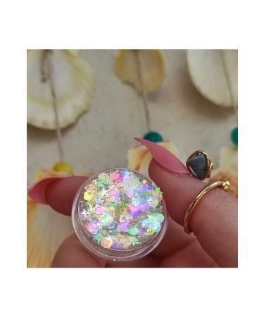 Serashine Glitter gel eyeshadow glitter white-transparent reflection&heart