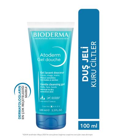 Bioderma Atoderm Shower Gel Moisturizing Shower Gel for Dry Skin Baby Child Adult 100 ml